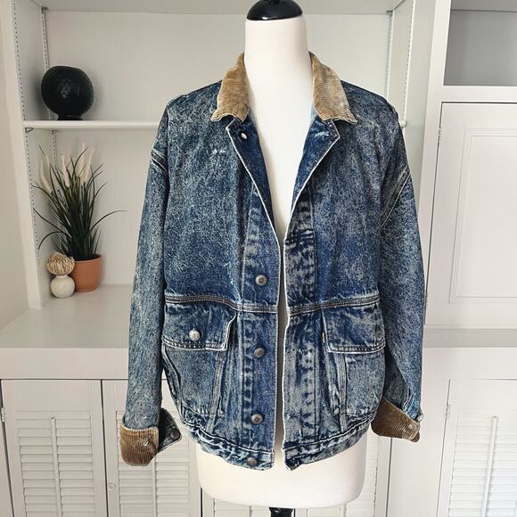 Levi's Jackets & Blazers - Vintage Levi's Corduroy Collar Cuff Denim Jean Jacket Unisex Size Men S/Women L